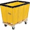 Global Industrial 8 Bushel, Yellow Vinyl Basket Bulk Truck, Unassembled, 34L x 22W x 30-1/2H 800354YL - alternate 1